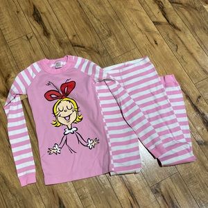 Girls size 12 Hanna Anderson Cindy Lou Who pajamas
